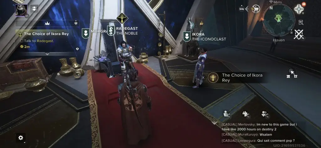 You get to meet and control Destiny legends
